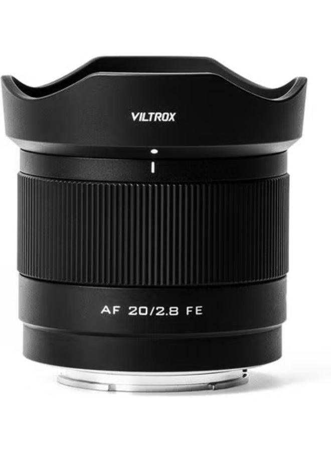 فيلتروكس VILTROX 20 مم f2.8 FE، 20 مم f/2.8 e-Mount عدسة AF كاملة الإطار لسوني e Mount، عدسة زاوية واسعة رئيسية لسوني e Mount a7cr a7cii a7c a6700 zv-e100 a6600 a6400 a7iv a7iii - Image 1
